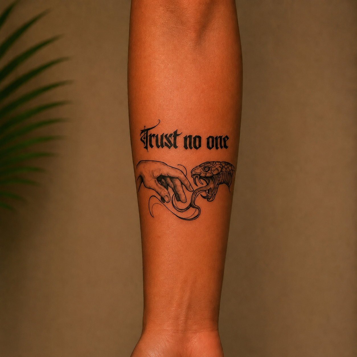 TRUST NO ONE (MANO E SERPENTE) - Vigile e indipendente