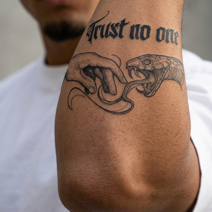 TRUST NO ONE (MANO E SERPENTE) - Vigile e indipendente