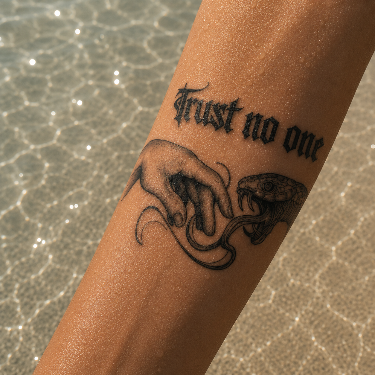 TRUST NO ONE (MANO E SERPENTE) - Vigile e indipendente